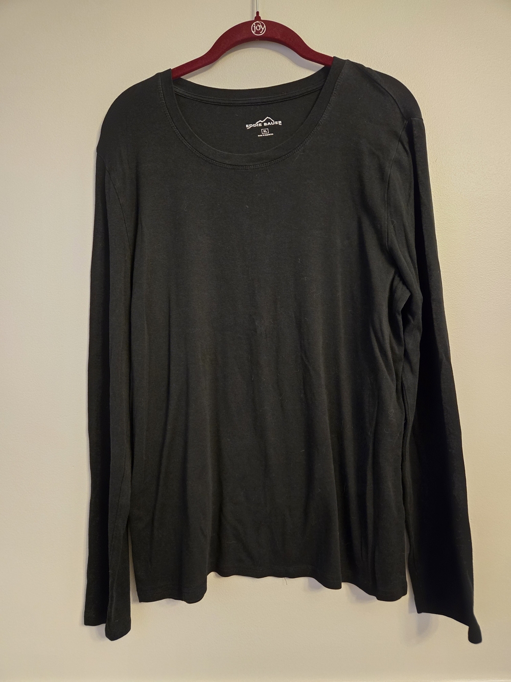 Eddie Bauer Long-Sleeve Crew Neck Shirt - Black